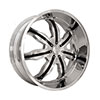 RockStarr Wheels 615 Rush Chrome with Black Inserts Wheel Packages