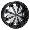 Rockstarr Wheels 620 Winger Black with Chrome Inserts 20 X 7.5 Inch Wheels