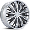 Rockstarr 348 Chrome Center Caps