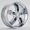 Rockstarr Wheels 410 Legend Chrome Black Inserts Wheel Packages