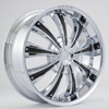 Rockstarr Wheels 411 Genesis Chrome Black Inserts Wheel Packages