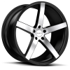 Ruff Racing R1 22X9 Satin Black & Machined