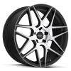 Ruff Racing R351 17X7.5 Flat Black with Machined Face