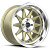 Ruff Racing R358 15X8.5 Gold with Chrome Lip
