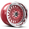 Ruff Racing R362 15X8.5 Red with Machined Lip
