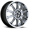 Ruff Racing R395 17X7.5 Hyper Black with Machined Lip