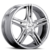 Ruff Racing R933 15X7 Gloss Black w/ Machined Face