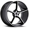 Ruff Racing R944 Corvette 20X10 Gloss Black with Machined Face and Pin Stripe