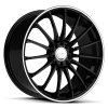 Ruff Racing R950 15X6.5 Gloss Black with Machined Pin Stripe