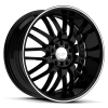 Ruff Racing R951 17X7.5 Gloss Black with Machined Pin Stripe
