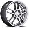 Ruff Racing R952 17X7.5 Hyper Silver with Machined Pin Stripe
