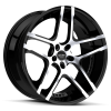 Ruff Racing R954 20X10 Gloss Black with Machined Face