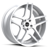 Ruff Racing R954 22X10 Hyper Silver with Machined Face