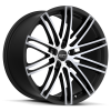 Ruff Racing R955 20X8.5 Matte Black Machined Face