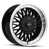 Ruff Racing R957 20X8 Gloss Black with Machined Lip