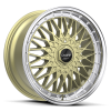 Ruff Racing R957 20X8 Gold with Machined Lip
