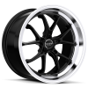Ruff Racing R958 17X9 Satin Black Machined Lip