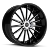 Ruff Racing R981 22X10 Gloss Black with Machined Face