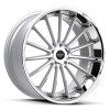 Ruff Racing R981 20X8.5 Hyper Silver with Machined Face & Chrome Lip