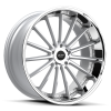 Ruff Racing R981 22X9 Hyper Silver with Machined Face & Chrome Lip