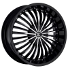 SFOne Number 13 22X9 Black w/Machined Face Black Lip