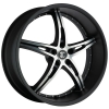 SFOne Number 14 18X7.5 Gloss Black with Machined Face 
