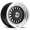 SPEC-1 SP-3T 15X8 Gloss Black Machined