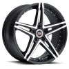 SPEC-1 SP-5 17X7.5 Gloss Black Machined