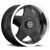 Spec-1  SPT-7 15X8 Gloss Black Center Machined Lip