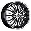 Strada Spina Black Machined Face 22 X 8 Inch Wheels
