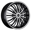 Strada Spina Black Machined Face 20 X 8 Inch Wheels