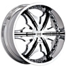 Status Cane 225 Chrome with Black Inserts Wheel Packages