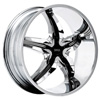 Status Dystany 822 Chrome with Black Inserts Wheel Packages
