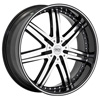 Status Game 805 Black with Machine Face 22 X 9 Inch Wheel