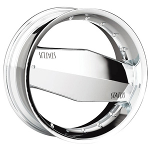 Status Grinder 815 Chrome Center Cap