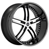 Status Knight 5 816 Black with Machined 22 X 10.5 Inch Wheel
