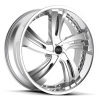 Status S835 FANTASY 22X9 Chrome with Chrome Inserts