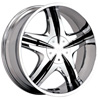 Status Vice 222 Chrome with Black Inserts Wheel Packages