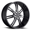 Strada Diablo 20X8.5 Gloss Black with Machined Face