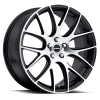 Strada Fuso 20X10 Gloss Black with Machined Face