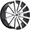 Strada Raggio 26X10 Gloss Black with Machined Face