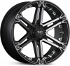 Tuff T-01 18X9 Machined with Flat Black