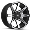 Tuff T-05 16X8 Flat Black with Machined Face