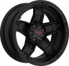 Tuff T-10 15X10 Flat Black with Red Accents