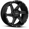 Tuff  T-11 18X9 Satin Black Milled