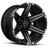 Tuff  T-12 20X10 Satin Black with Milled Accents