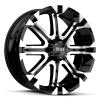 Tuff T-13 20X9 Flat Black with Machined Face & Flange