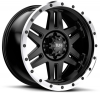 Tuff T-16 17X9 Satin Black Machined