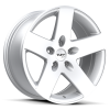 Tuff T-20 17X8 Hyper Silver