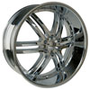 U2-100S-B Chrome 24 X 10 Inch Wheel